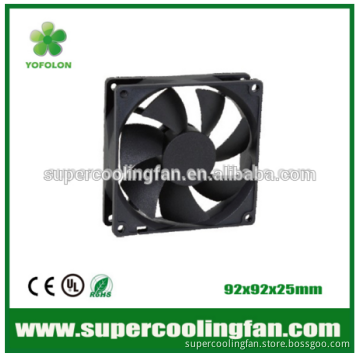 92x92x25mm 12V dc axial flow fan for instrument/apparatus cooling